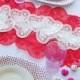 Paper doily for valentine party