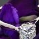 18-каратного белого золота "Comfort Fit сюрприз" пасьянс обручальное кольцо