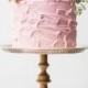 Simple Pink Cake. Love The Stand. 