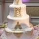 White & Gold Wedding Cakes