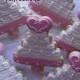 gâteau de mariage, les faveurs de sucre décoré cookies
