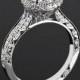 Platinum Tacori Blooming Beauties Botanical Diamond Engagement Ring