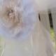 Set Shabby Chic Spitzen und Perlen-Blumen-Brosche Dekoration Ideal für eine elegante Hochzeit - Small, Medium oder Large