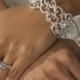 NWT Stunning Silver Crystal Swirl Bridal Wedding Or Prom Bracelet