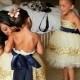 Gold Constellation Flower Girl Dress (your Choice Of Sash Color)