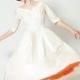 1960s خمر فستان الزفاف - 50S الحرير ثوب الزفاف - الحب المرضى