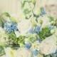 Bouquets de mariée bleue