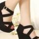 Roman Style Peep Toe Sandals Shoes Pink Pink SD0341