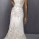 A-line Spaghetti Straps Sequince Lace Wedding Dresses WE4456