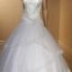 A-line Sweetheart Beading Sweep Train Lace Wedding Dresses WE4455