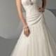 Empire A-line Spaghetti Straps V-neck Brush Train Tulle Wedding Dresses WE4454