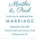 invitations de mariage .. #
