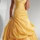 Beaded Ball Gown Strapless Floor-length Taffeta Prom Dress(PD0474)