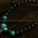 Chrome Hearts Dagger Pendant Agate Beads Bracelet Black