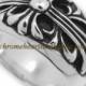 Chrome Hearts Floral Cross Keeper Ring On Sale