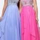 Cute Strapless Prom Dress With Draped Skirt