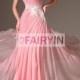 A-line/Princess One-shoulder Sleeveless Applique Floor-length Chiffon Dress