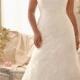 Embroidered Lace Appliques On Net Over Chantilly Lace Wedding Dresses(HM0202)