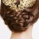 Gold woven hairpiece