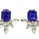 sapphire sparkle earrings