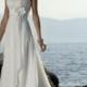 Empire A-line Strapless Flower Belt Slim Chiffon Wedding Dresses WE0113