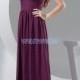 Find Your V-neck Halter Plus Size Floor Length Purple Chiffon Bridesmaid Dress With Shirring(Zj6243) Here