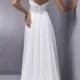 A-Line Spaghetti Straps Crystal Belt Slim Chiffon Wedding Dresses WE4468