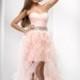 Sleeveless Ball Gown Asymmetrical Sweetheart Chiffon Dress