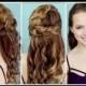 Half Up Braided Hairstyle For Prom!