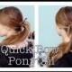 How To Do A Quick Braided Bow Ponytail