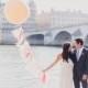 Wedding on banks of River Seine in Paris