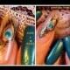 How To Paint Peacock Feather Nails ♥ Tutorial