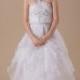 Hater Organza Satin White Kid Dresses For Wedding
