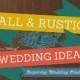 FALL RUSTIC Hochzeits-Ideen
