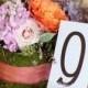 Amazing Floral Table Number