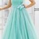 Attractive Blue Ball Gown Floor-length Strapless Dress