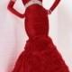 Stunning Red Sheath Floor-length Strapless Dress