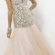 Tulle Beaded Sweetheart Floor-length Prom Dress With Diamond(PD0609)