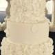 White Ruffles Wedding Cake