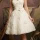 Crystal Beaded Lace On Ruffled Organza Wedding Dresses(HM0272)