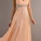 Floor-length A-line Straps Beading Chiffon Prom Dress