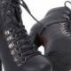 Korean Style Thick Heels Sandals Shoes Black Black BT0762