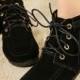 Korean Style Thick Heels Sandals Shoes Black Black BT0761