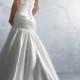Sweetheart Ruched Embroidery Empire Sheath Sweep-train Floor-length Wedding Dresses WE1623