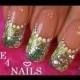 Green Glitter Crystal Explosion Sparkle Nails! Tutorial
