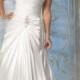 Wanweier - empire waist wedding dresses, Hot Diamante Beaded Applique on Soft Satin Online Sales in 58weddingdress
