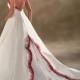 A-line Sweetheart Spaghetti strap Ball Gown Empire Sweep-train Floor-length Wedding Dresses WE1639