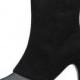 Casual Style Rivet Embellished Fashion Short Boots Black BT0195