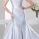 Find Your Mermaid Ankle Length Oblique White Satin Prom Dress With Appliquess(Zj6752) Here ,Wanweier Prom Dresses - A perfect moment for you.
