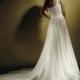 A-line Spaghetti Straps Brush Train Tulle Wedding Dresses WE4042